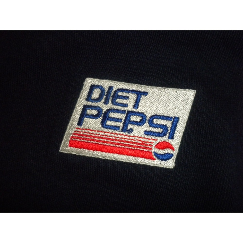 Vintage Diet Pepsi Sweater M Blue Knit‎ V Neck Pullover Long Sleeve Vantage USA